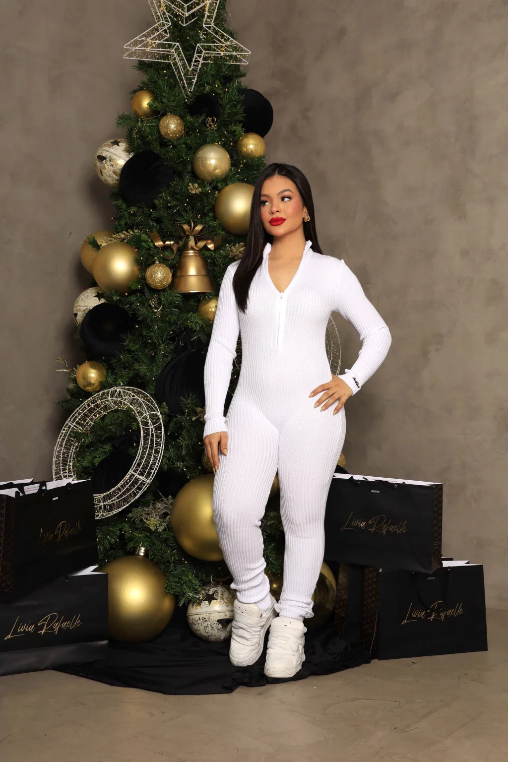 Macacão Tricot com Zíper LR