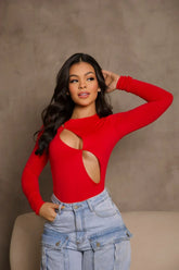 Body Manga Longa Trançado LR