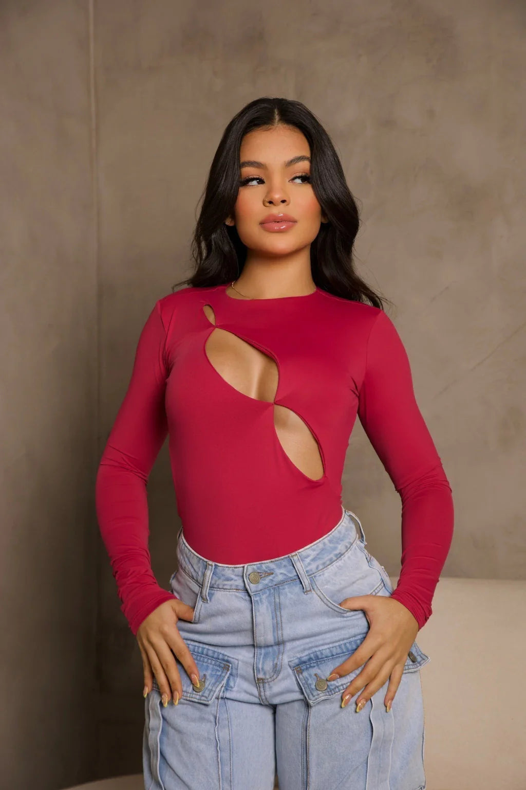 Body Manga Longa Trançado LR