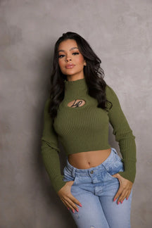 Blusa Tricot Manga Longa Metal LR