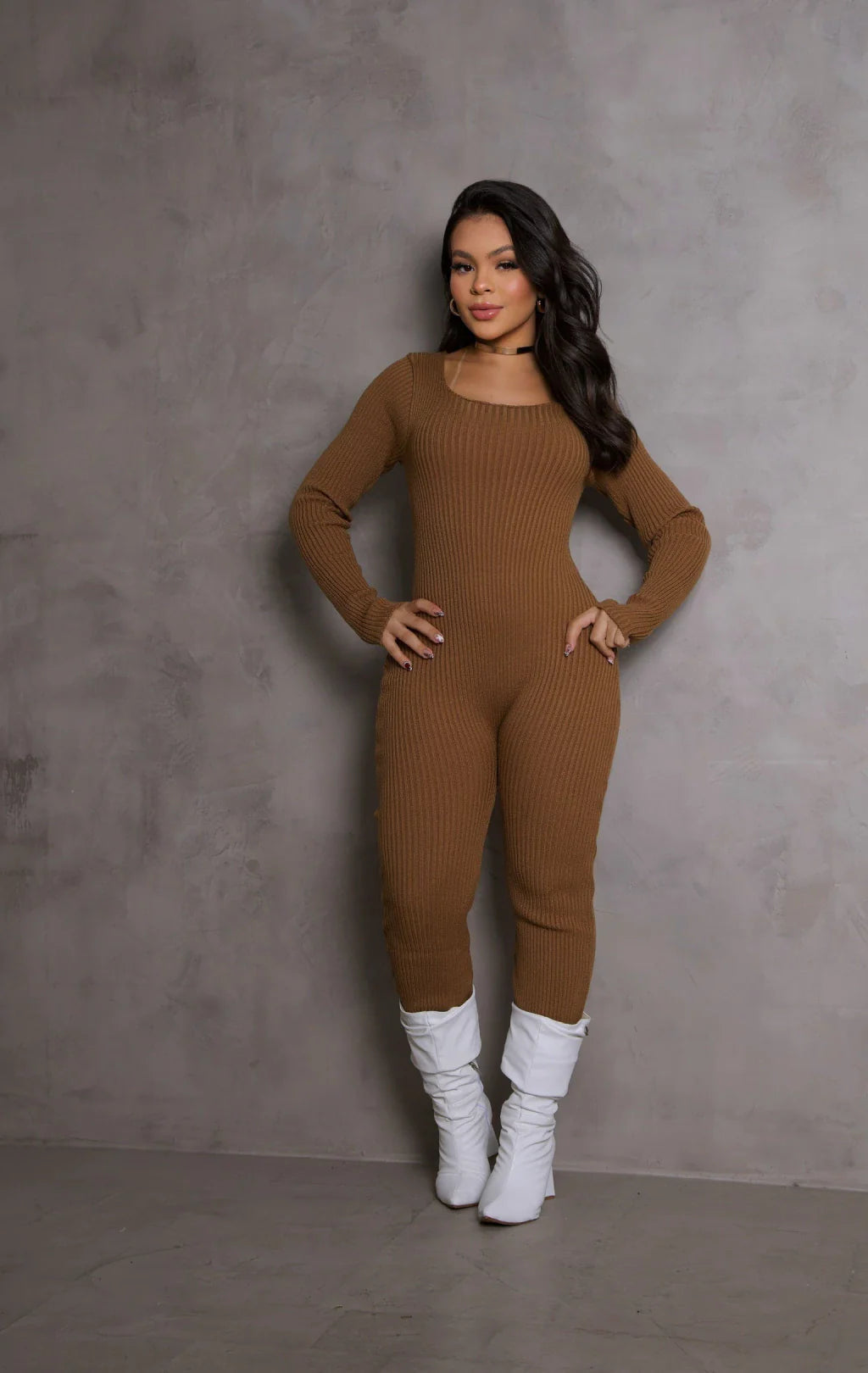 Macacão Tricot Canelado LR